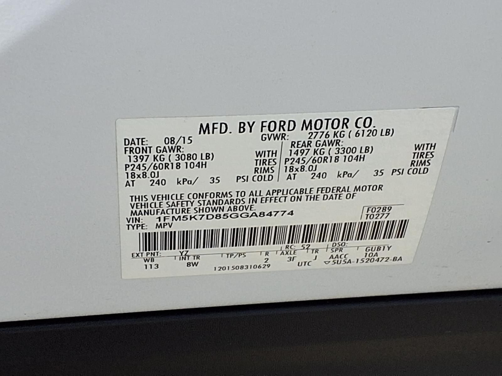 2016 Ford Explorer XLT SYNC V6