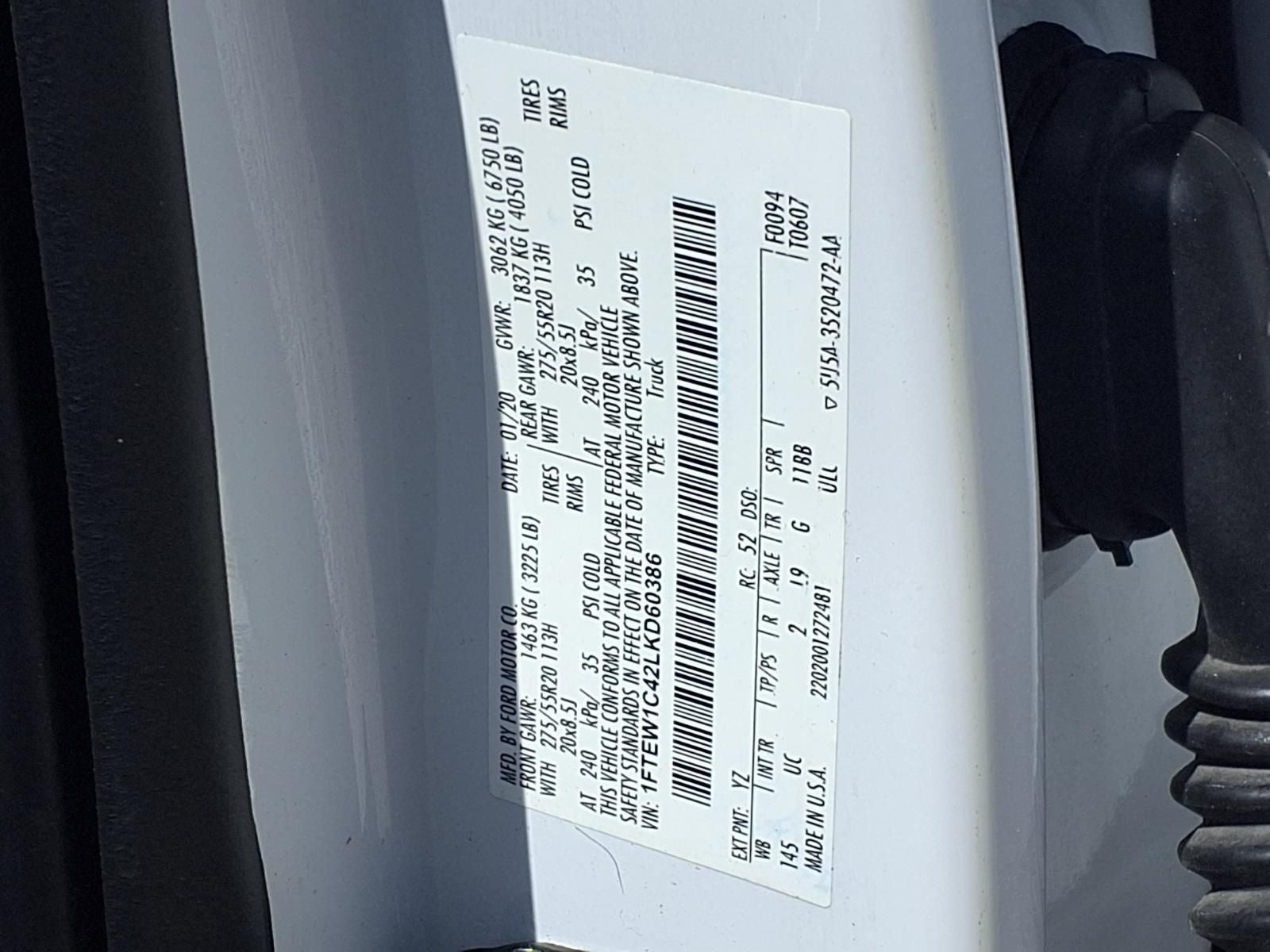 2020 Ford F-150 XLT CHROME APPEARANCE PKG