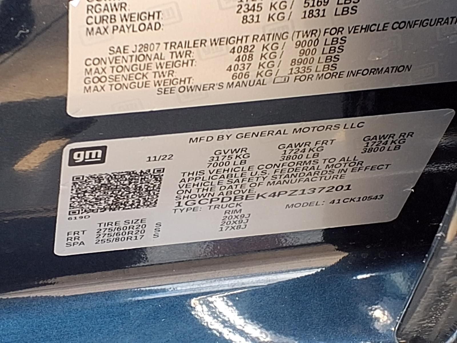 2023 Chevrolet Silverado 1500 Custom 4WD CONVENIENCE PKG