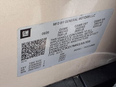 2021 Chevrolet Suburban LT SIGNATURE PKG