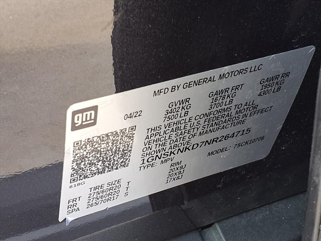 2022 Chevrolet Tahoe LT 4WD LUXURY PKG