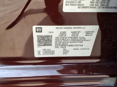 2024 GMC Sierra 2500HD Denali Ultimate 4WD GOOSENECK/5TH WHEEL PKG