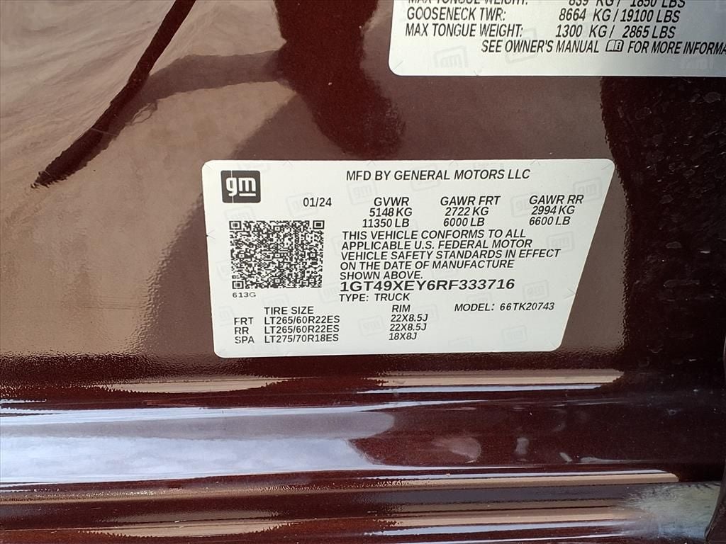 2024 GMC Sierra 2500HD Denali Ultimate 4WD GOOSENECK/5TH WHEEL PKG