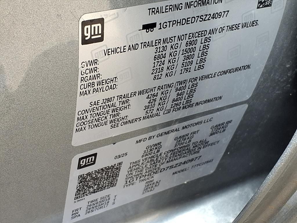 2025 GMC Sierra 1500 SLT PRO SAFETY