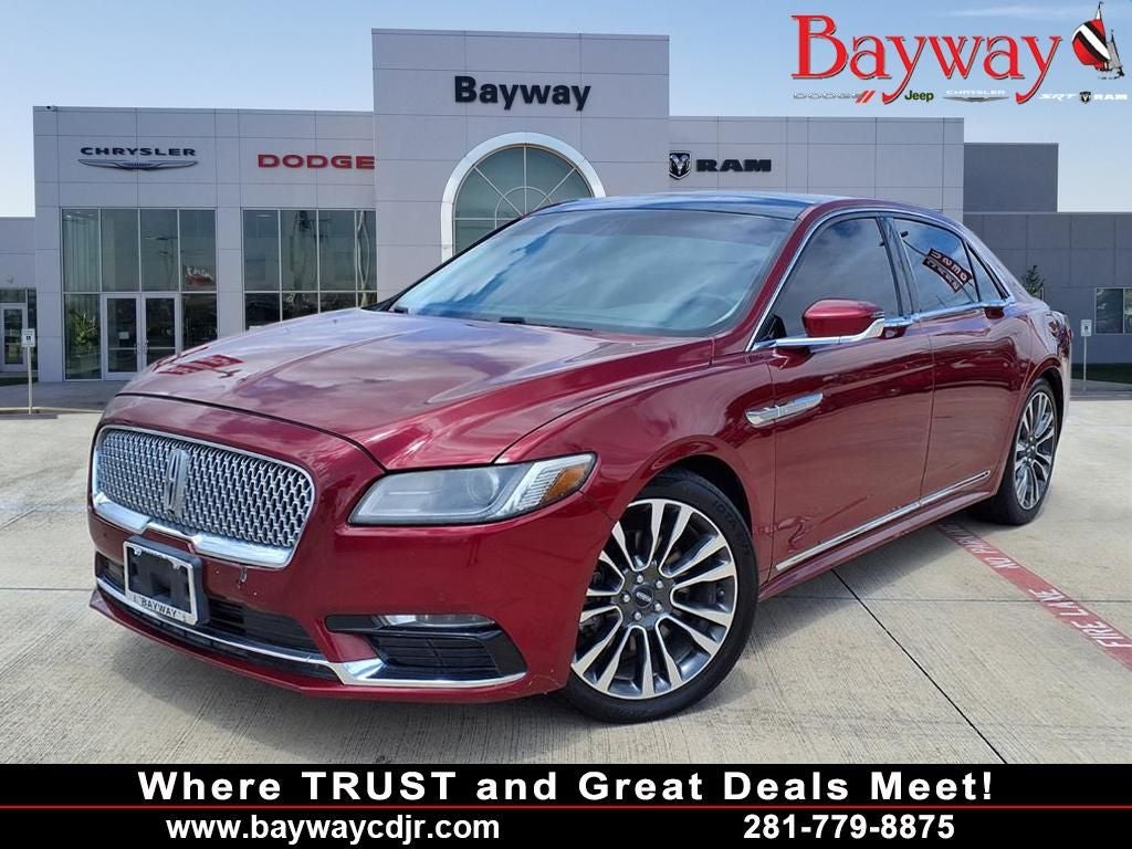 2018 Lincoln Continental Select TWIN PNL ROOF