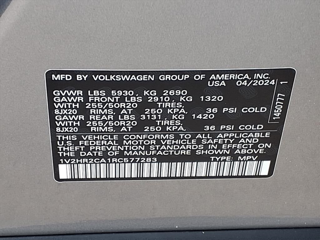 2024 Volkswagen Atlas 2.0T SE w/Technology AWD