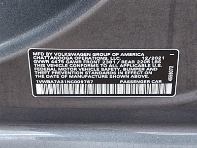 2022 Volkswagen Passat 2.0T Limited Edition