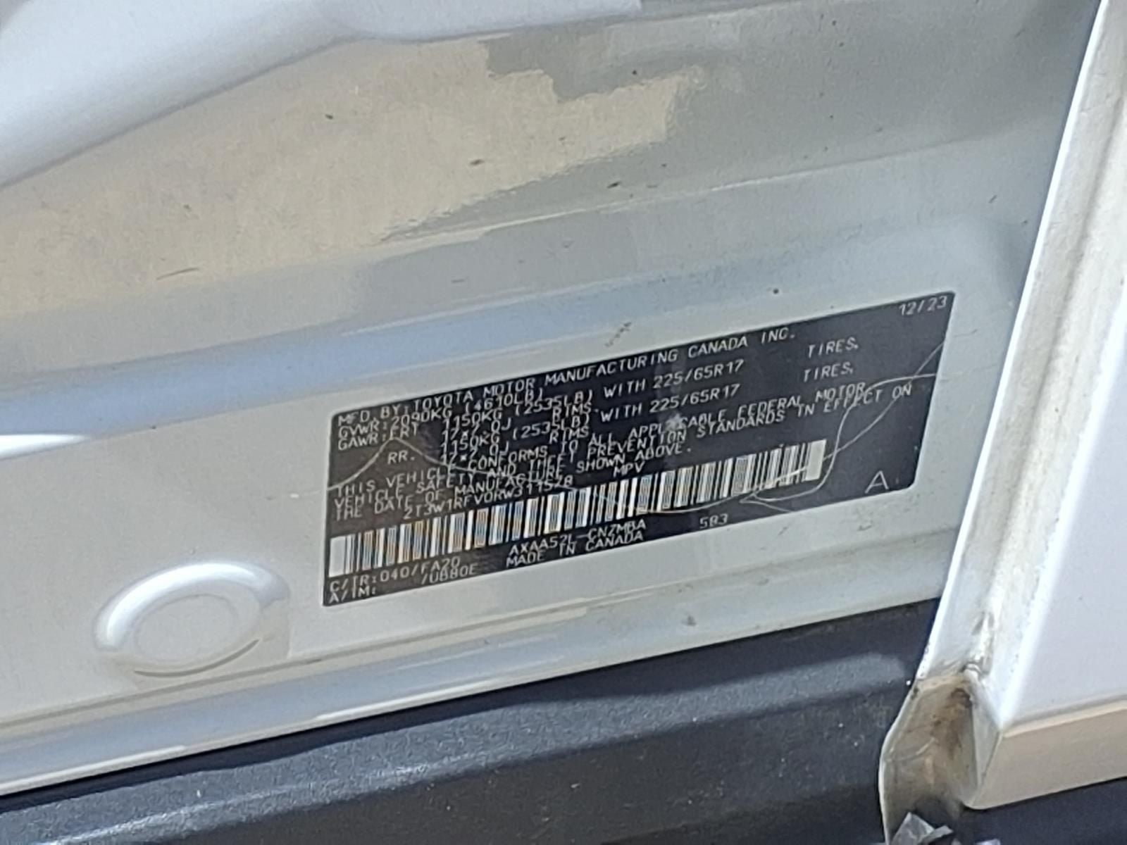 2024 Toyota RAV4 XLE RCTA+PCS+LCA