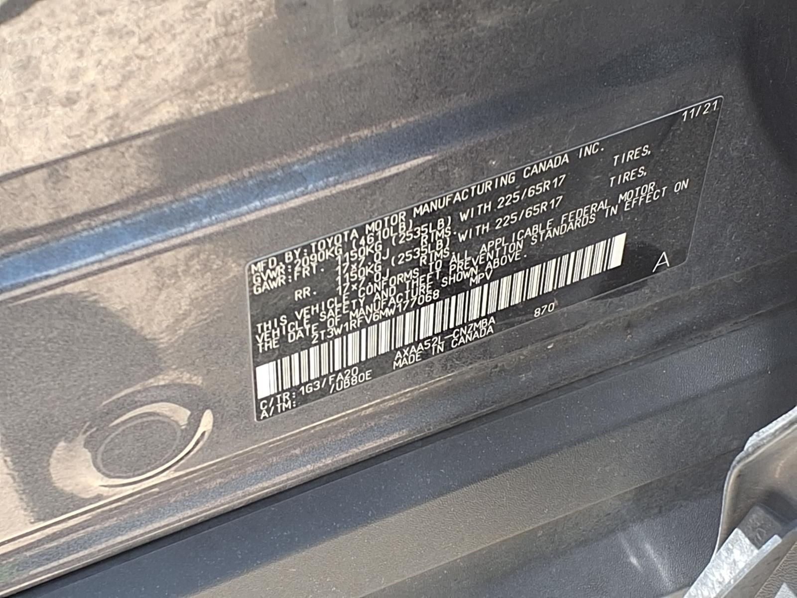 2021 Toyota RAV4 XLE CONVENIENCE PKG