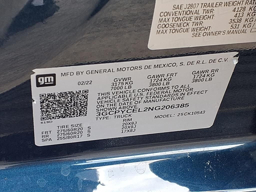 2022 Chevrolet Silverado 1500 LTD Custom Trail Boss SAFETY CONFIDENCE PKG