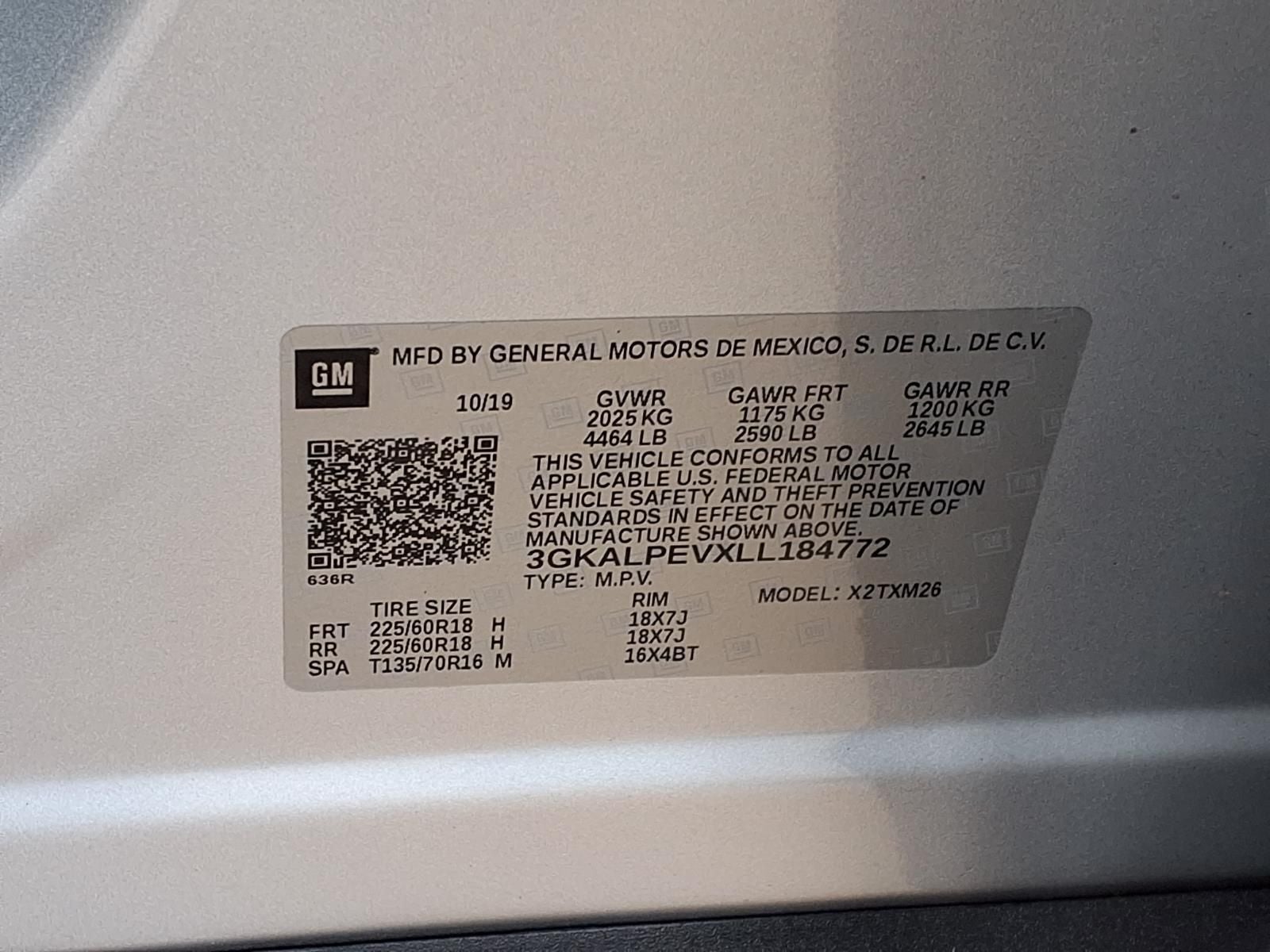 2020 GMC Terrain SLT PREFERRED EQUIP. PKG