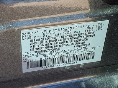 2020 Nissan Sentra SR PREMIUM PKG