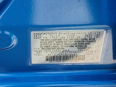 2023 Nissan Versa 1.6 SR LDW & BSW+RCTA