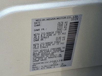 2025 Nissan Pathfinder SV 4WD