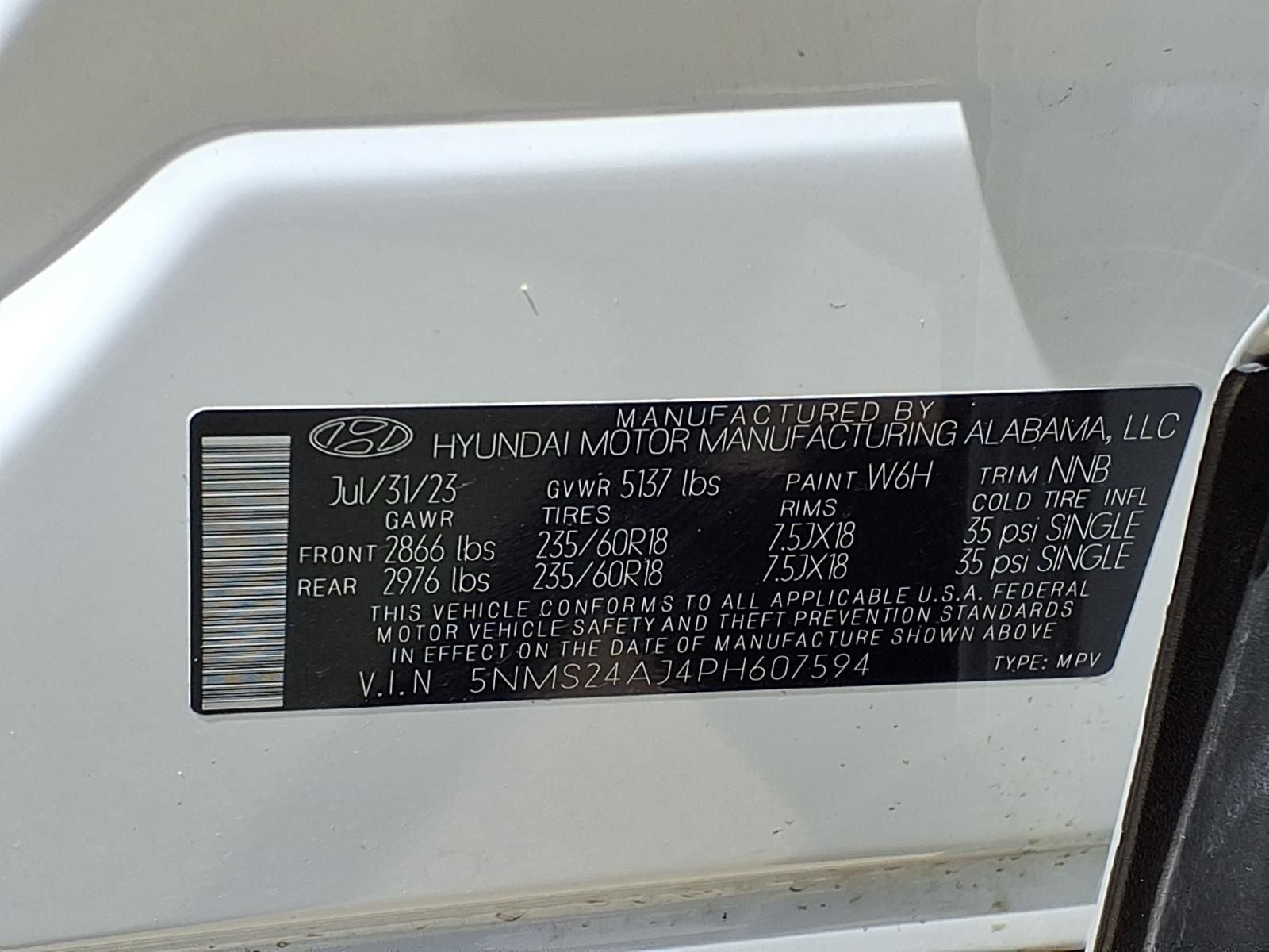2023 Hyundai Santa Fe SEL 2.5L NAVIGATION