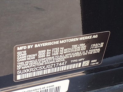 2018 BMW X5 sDrive35i PREMIUM PKG