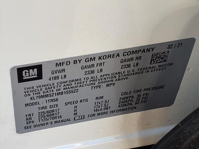 2021 Chevrolet Trailblazer LS DR. CONFIDENCE & CRUISE PKG