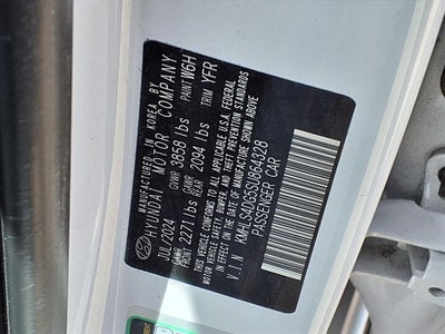 2025 Hyundai Elantra SEL Convenience SERENITY WHT