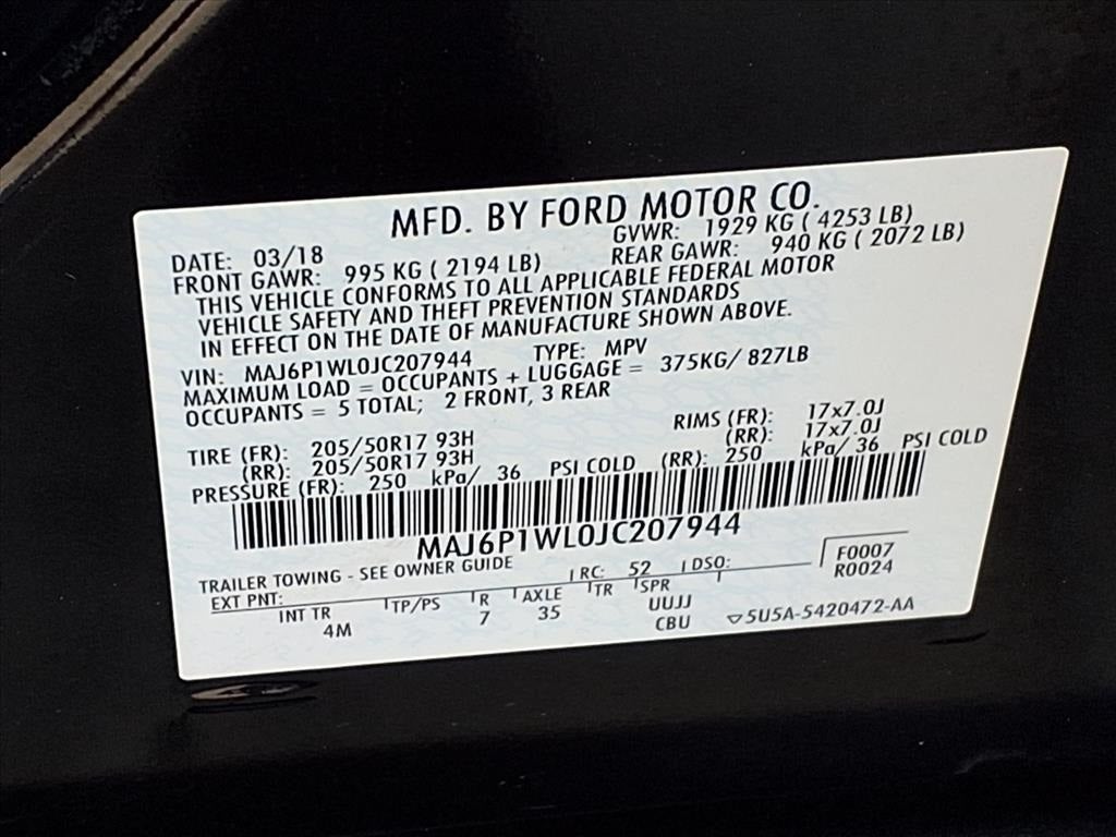 2018 Ford EcoSport Titanium 4WD