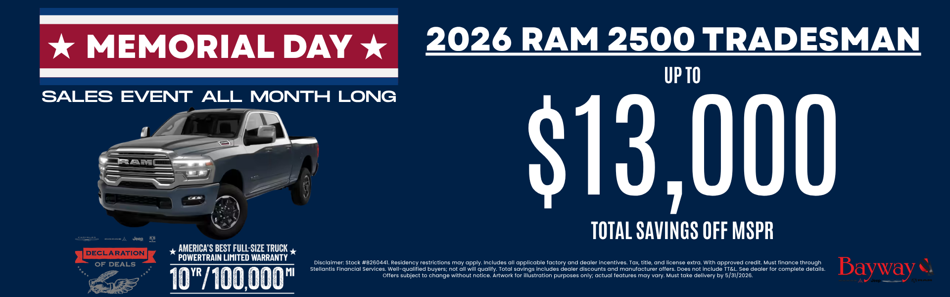 2026 RAM 2500 TRADESMAN