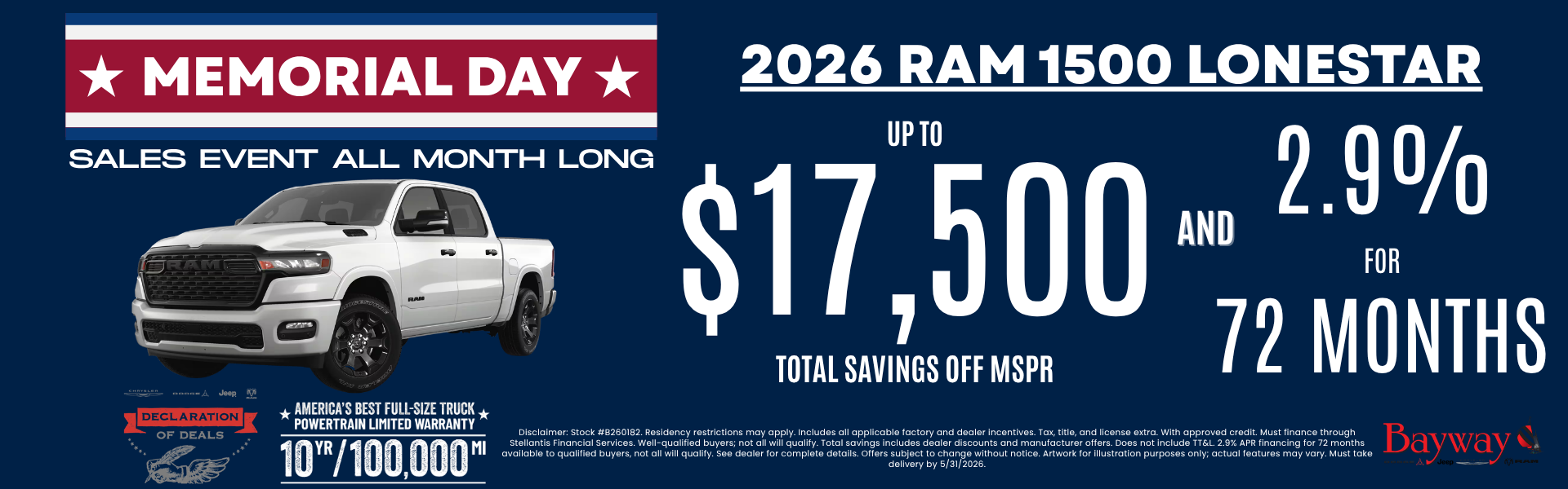 2026 RAM 1500 LONESTAR