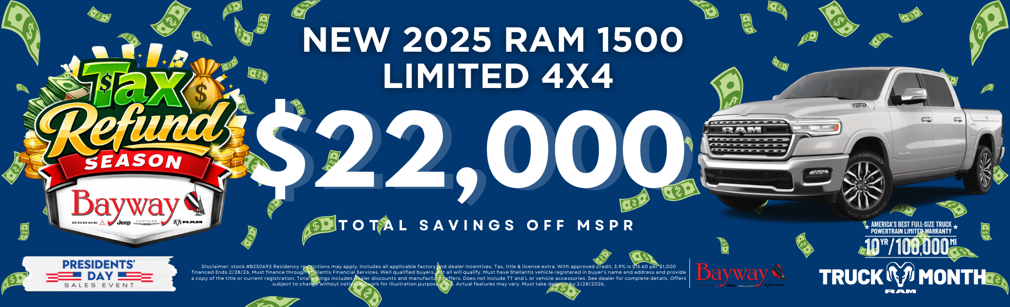 2025 RAM 1500 LIMITED 4X4